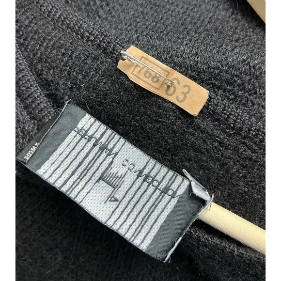 Peruvian Connection Black V-Neck Sweater 100% Alpaca Knit Size XL Women’s - Picture 4 of 5